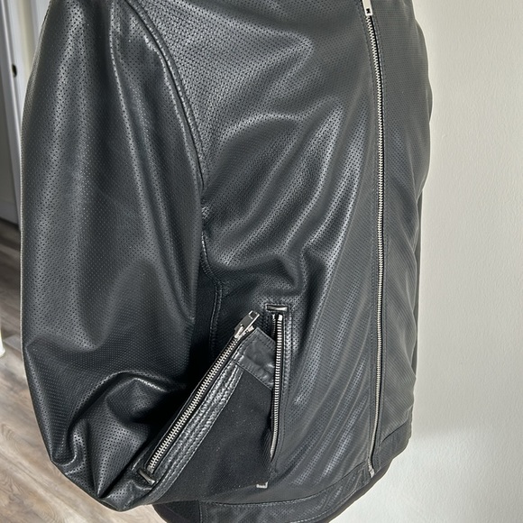 Men diesel leather jacket - Picture 7 of 15